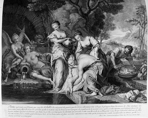 Großzügige Freundschaft - Alexander der Große mit Kampaspe bei Apelles
