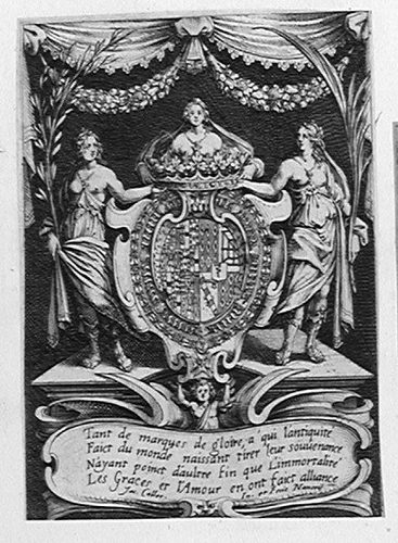 Wappen von Karl IV. von Lothringen - Titelblatt zu COMBAT Á LA BARIÉRE  von Henri Humbert