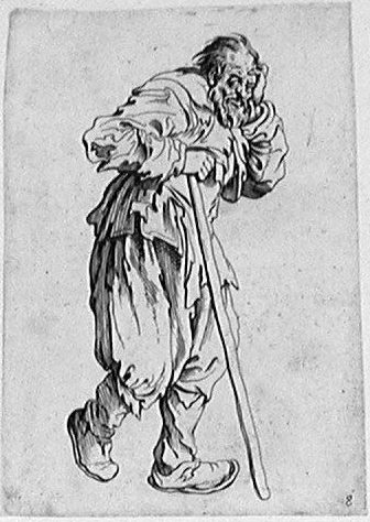 Der Bettler mit dem langen Stock
