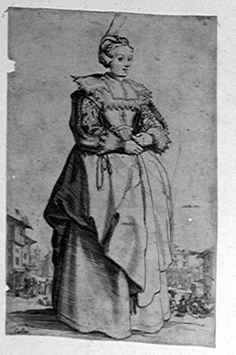 Die Dame mit dem kleinen Hut (vermutlich Callots Frau)