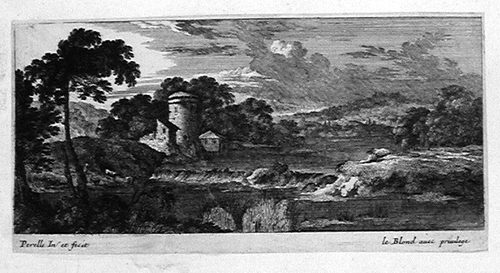 Eine Wassermühle am Ufer des Flusses