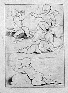 Vier studien von Kindern - Amoretten