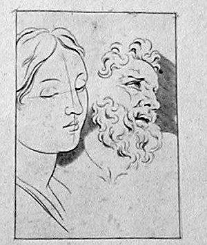 Zwei Studien von mythologischen Gestalten